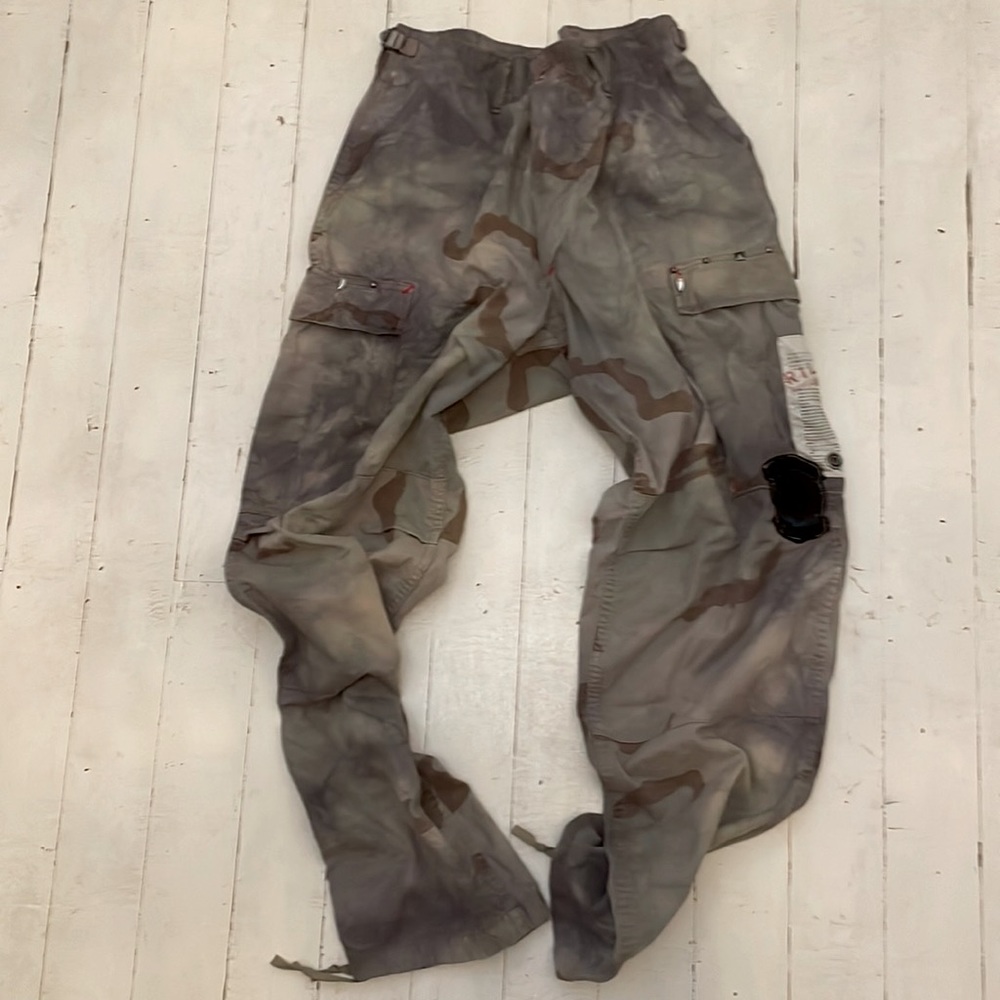 Riley purple camo parachute cargo pants